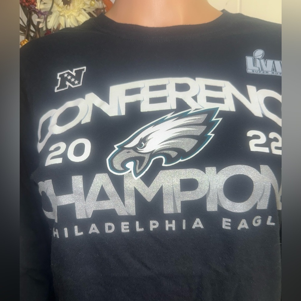 Fanatics Black Philadelphia Eagles Conference Champions Long Sleeve Shirt - Picture 3 of 4